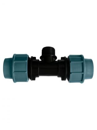 ПНД тройник d25х3/4", наружная резьба, ITAL