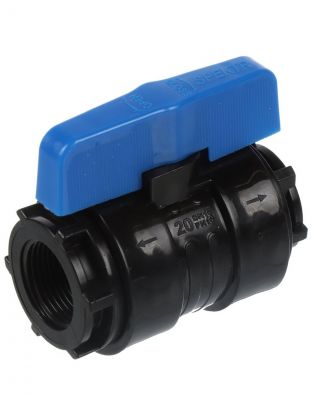 ПНД кран 1/2"-3/4", внутренняя/внутренняя, Spektr