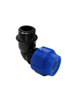 ПНД уголок d40х1 1/2", наружная резьба, Valfex