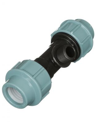 ПНД тройник d50х2", наружная резьба, STR