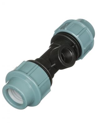 ПНД тройник d40х1", внутренняя резьба, STR