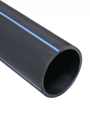 ПНД труба d32х2.4 мм, питьевая с синей полосой, 100 м, Трубы Черноземья