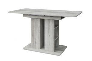 Стол раздвижной ГРАНД (ш1100/1400*г700*в754мм), ЛДСП Дуб серый