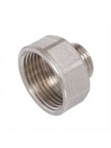 Переходник 3/4"x1" 1/4, ш-г, никель, РосТурПласт