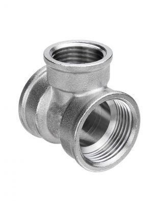 Тройник 1"х1/2"х1", г-г-г, латунь, AquaLink