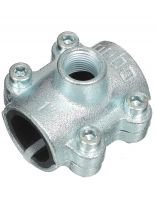 Седелка-врезка 1"x1/2", чугун, внутренняя резьба, Gebo