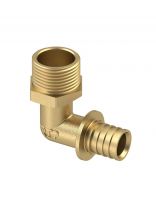 Уголок диаметр 20х3/4", наружная резьба, латунь, РосТурПласт
