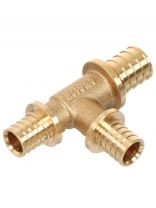 Тройник 20х16х16 мм, латунь, РосТурПласт