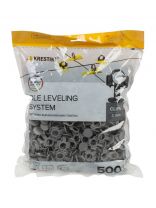 Зажим для выравнивания плитки 2 мм, 500 шт, СВП Strong, серые, 3D Krestiki, К00005561