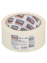 Лента малярная 48 мм, белая, основа бумажная, 25 м, Tytan, 11540