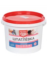 Шпатлевка Русские узоры, акриловая, универсальная, для внутренних и наружных работ, 5 кг