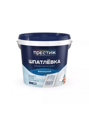 Шпатлевка Престиж, акриловая, финишная, белая, 1.5 кг