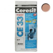 Затирка для швов Ceresit, СЕ33, 2 кг, светло-коричневая, 873876