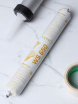 Герметик силиконовый, Kronbuild, WS650, 600 мл, атмосферостойкий, черный