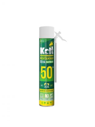 Пена монтажная Kolt, бытовая, 50 л, 1 л, 750 г, всесезонная