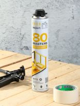 Пена монтажная Kronbuild, Masters, профессиональная, 80 л, 850 мл, летняя, FSPM80