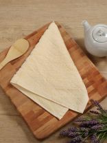 Полотенце кухонное махровое, 30х50 см, 450 г/м2, 100% хлопок, Barkas, Ромбы, молочное, Узбекистан