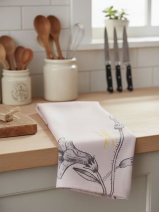 Полотенце кухонное 40х60 см, 100% хлопок, полевые цветы, Узбекистан, Узбекистан