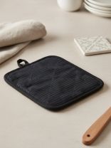 Прихватка 27х17.5 см, 100% полиэстер, черная, B180089