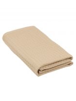 Полотенце банное вафельное 70х140 см, 100% хлопок, 290 г/м2, Лайт, Silvano, песочное, Узбекистан