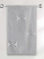Полотенце банное 70х140 см, 100% хлопок, 420 г/м2, Arco, Волшебная ночь, холодный серый, Россия