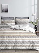 Постельное белье евро, простыня 215х240 см, 2 наволочки 70х70 см, пододеяльник 200х215 см, Майская ночь, микросатин, Неаполь, SJT2503-1