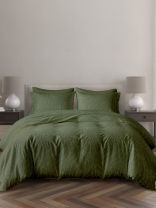 Постельное белье 2-спальное, простыня 180х216 см, 2 наволочки 50х70 см, пододеяльник 175х215 см, ART for Home, полисатин, Стриж жаккард, Листья 18-0316