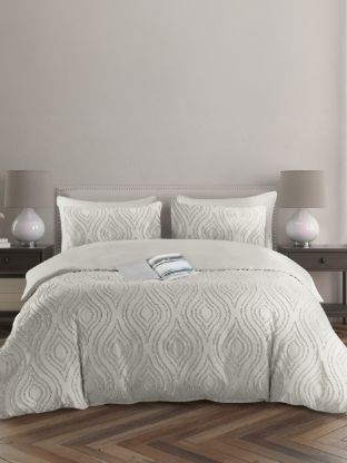 Постельное белье евро, простыня 200х216 см, 2 наволочки 50х70 см, пододеяльник 200х215 см, ART for Home, полисатин, Стриж жаккард, Овал 14-4500