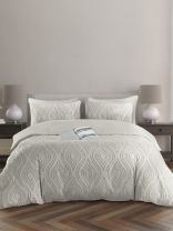 Постельное белье 1.5-спальное, простыня 150х216 см, 1 наволочка 50х70 см, пододеяльник 145х215 см, ART for Home, полисатин, Стриж жаккард, Овал 14-4500