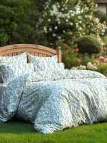 Постельное белье евро, простыня 220х240 см, 2 наволочки 70х70 см, пододеяльник 200х220 см, Волшебная ночь, перкаль, Callisia