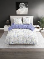 Постельное белье 2-спальное, простыня 215х220 см, 2 наволочки 50х70 см, пододеяльник 175х215 см, Silvano, поплин, Лав