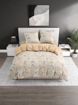 Постельное белье евро, простыня 215х240 см, пододеяльник 205х215 см, Bravo, поплин, Нари