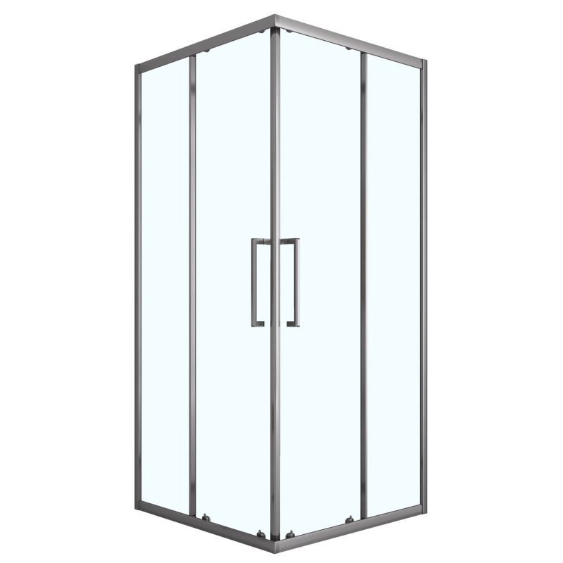 Душевое ограждение Loranto 100x100x190 прозрачное 6 мм, серый матовый CS-AB01GG-100