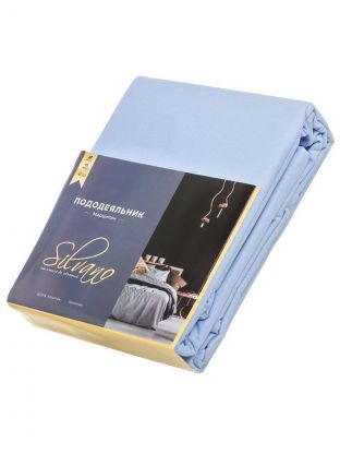 Пододеяльник 2-спальный, 175х215 см, 100% хлопок, поплин, голубой, Silvano, Марципан