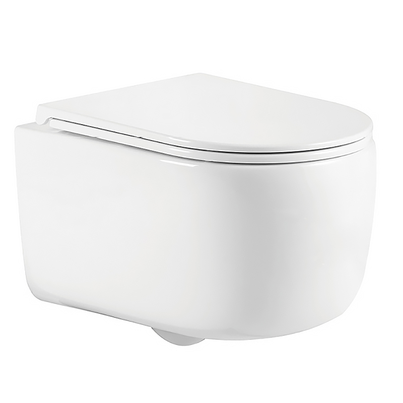 Унитаз подвесной Azario NATA 360х515х350 безободковый, смыв скрытое торнадо, AZ-5102T-WHT