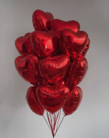 Воздушный шар (красное сердце)