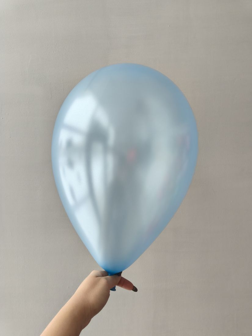 Металлик голубой