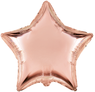 Звезда розовое золото