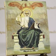 Рукописная икона Иоанн Богослов 17х21 см (масло)
