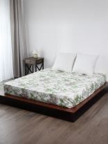 Простыня 1.5-спальная, 150 х 214 см, 100% хлопок, бязь, 120 г/м2, Майская ночь, 9878/1