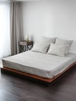 Простыня 2-спальная, 200 х 220 см, 100% хлопок, бязь, 120 г/м2, Майская ночь, 7649/8