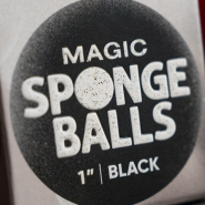 Magic Sponge Balls ЧЁРНЫЕ 1"  4 шт by Murphy's Magic