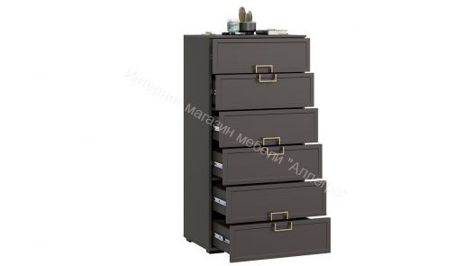 Комод «Стелла» - 402.04 Серый вулкан, Фон серый