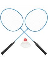 Набор для бадминтона 3 шт, 2 ракетки, 1 волан, пластмасса, металл, сетка, в ассортименте, 323114