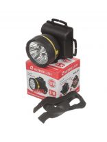 Фонарь налобный, Ultraflash, 9 095, пластик, черный, 11781