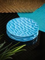 Мыльница настольная, пластик, 11х11х2.2 см, синяя, RE1319CA-SD