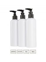 Дозатор для ванной комнаты, Рыжий кот, Eline, пластик, 250 мл, набор 3 шт, 105858