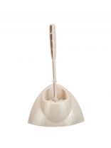 Ерш для туалета Idea, Блеск, напольный, уголок, полипропилен, бежевый мрамор, М 5012