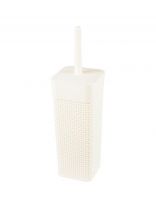 Ерш для туалета Plast team, WC OSLO, напольный, 10.4х10.4х36.5 см, пластик, молочный туман