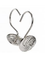 Крючок для штор 12 шт, металл, Соты, STH20-48